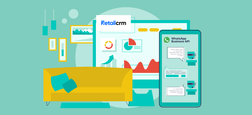 Интеграция ВКонтакте и WhatsApp Business API с RetailCRM для салона дизайнерской мебели